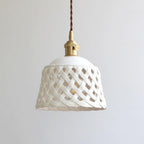 Openwork Ceramic Ceiling light fitting Pendant Swag Light