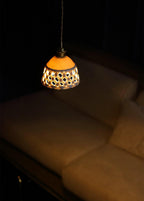 Openwork Ceramic Houselight Pendant Lamp