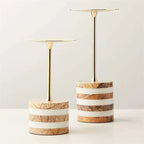 Strata Rise Marble Candle Holder