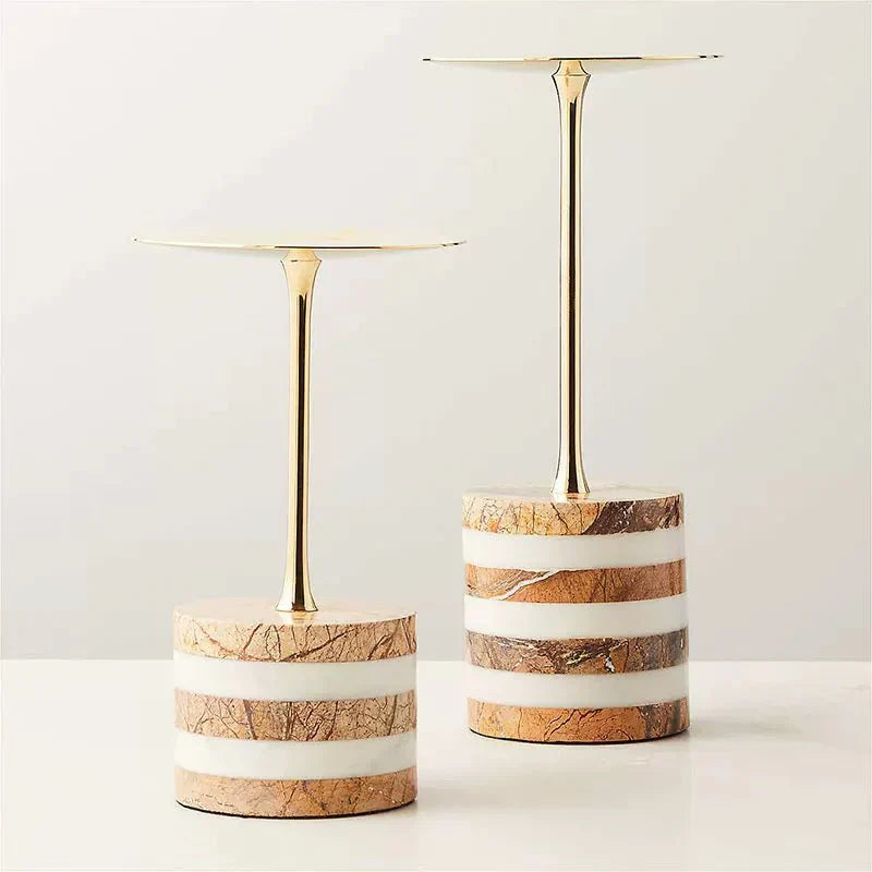 Strata Rise Marble Candle Holder