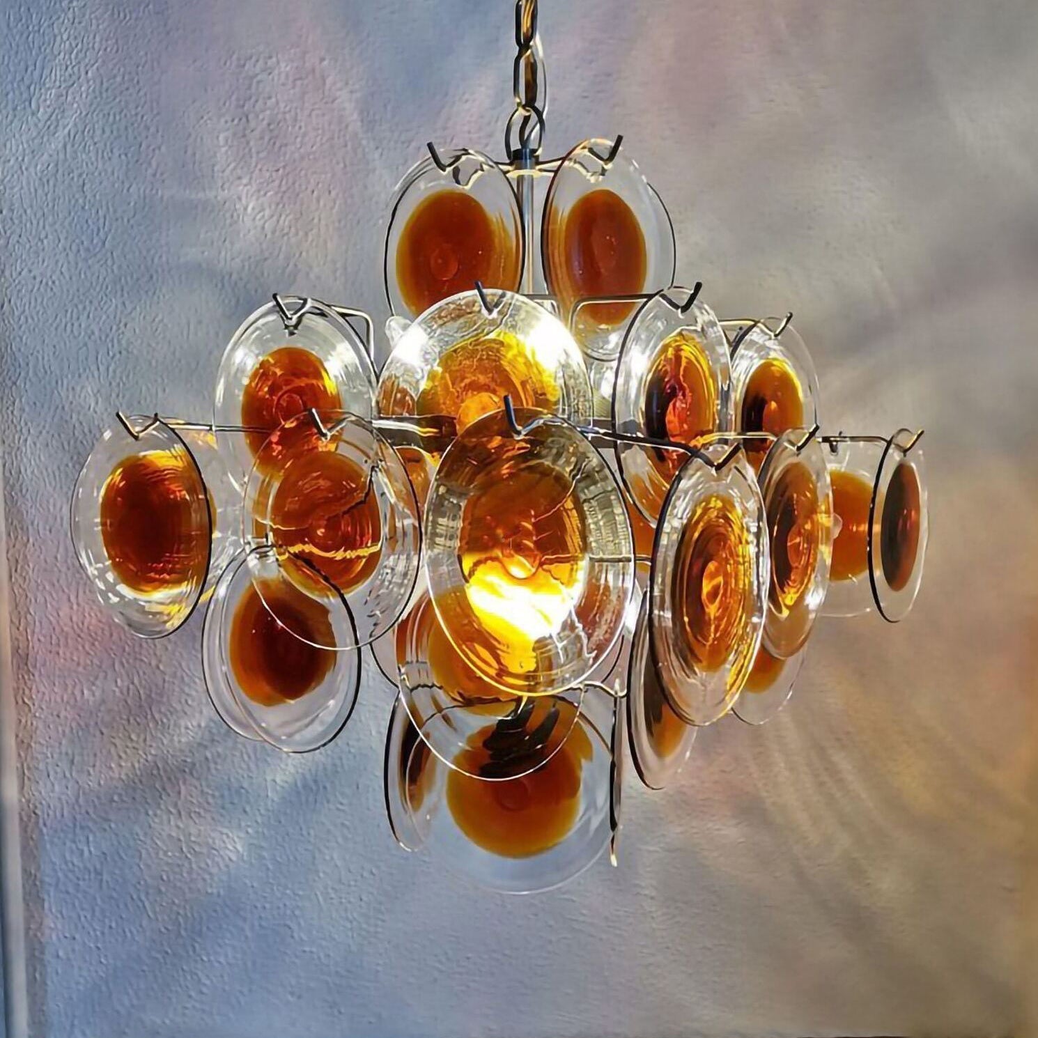 Mazzega Vistosi Murano Chandelier