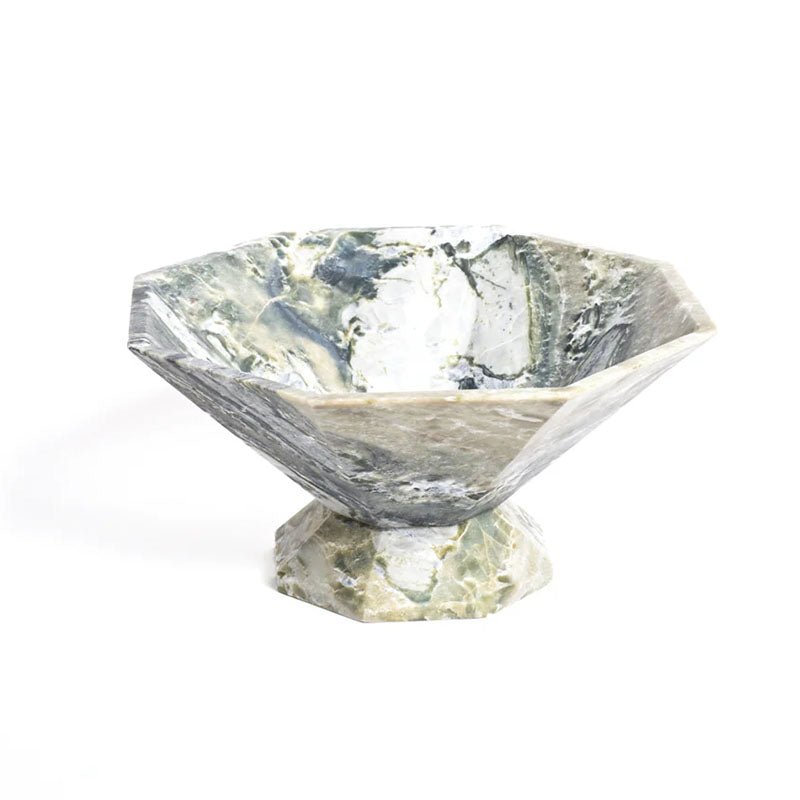 Facet Pedestal Bowl Storage Tray