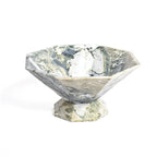 Facet Pedestal Bowl Storage Tray