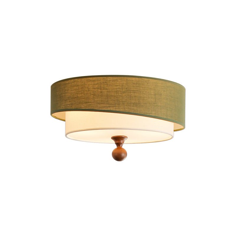 Layered Fabric Ceiling Light