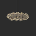 Golden Cloud Weave Pendant Light