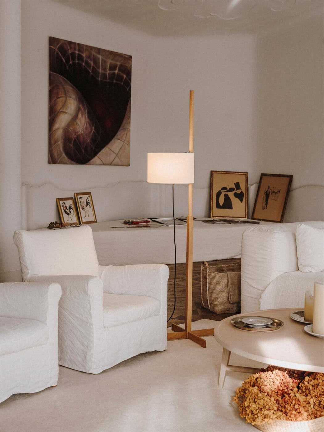 Wood Tmm Floor Lamp