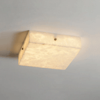 Square Alabaster Ceiling Light