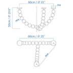 Halti Necklace Acrylic Chandelier