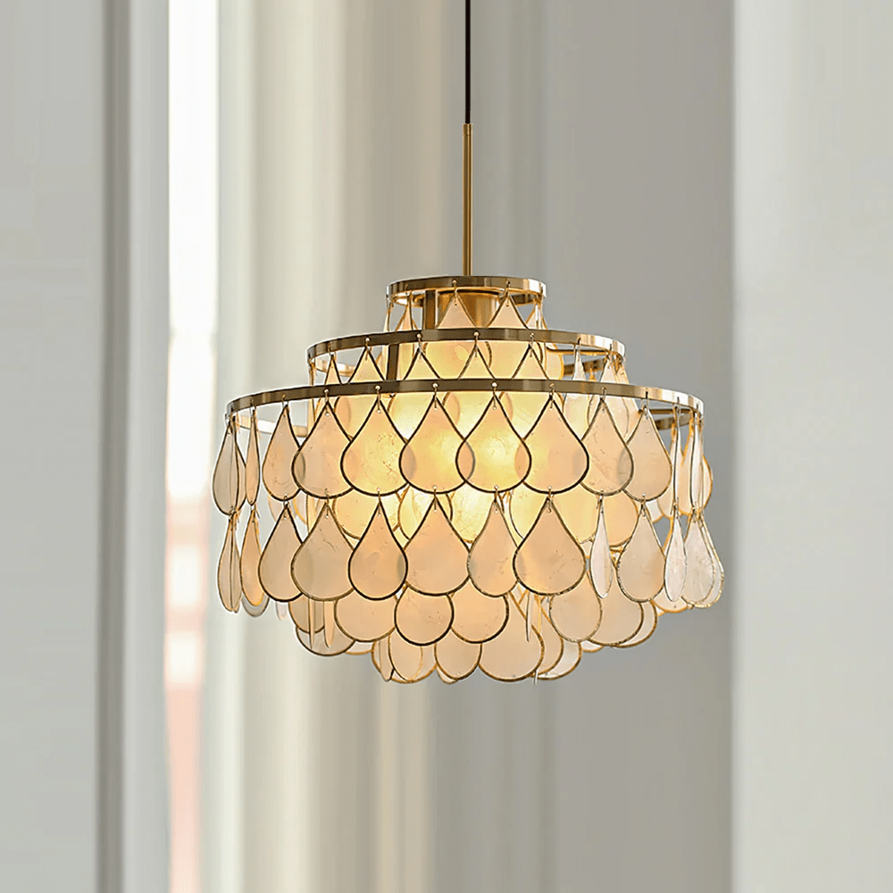 Teardrops Shell Chandelier