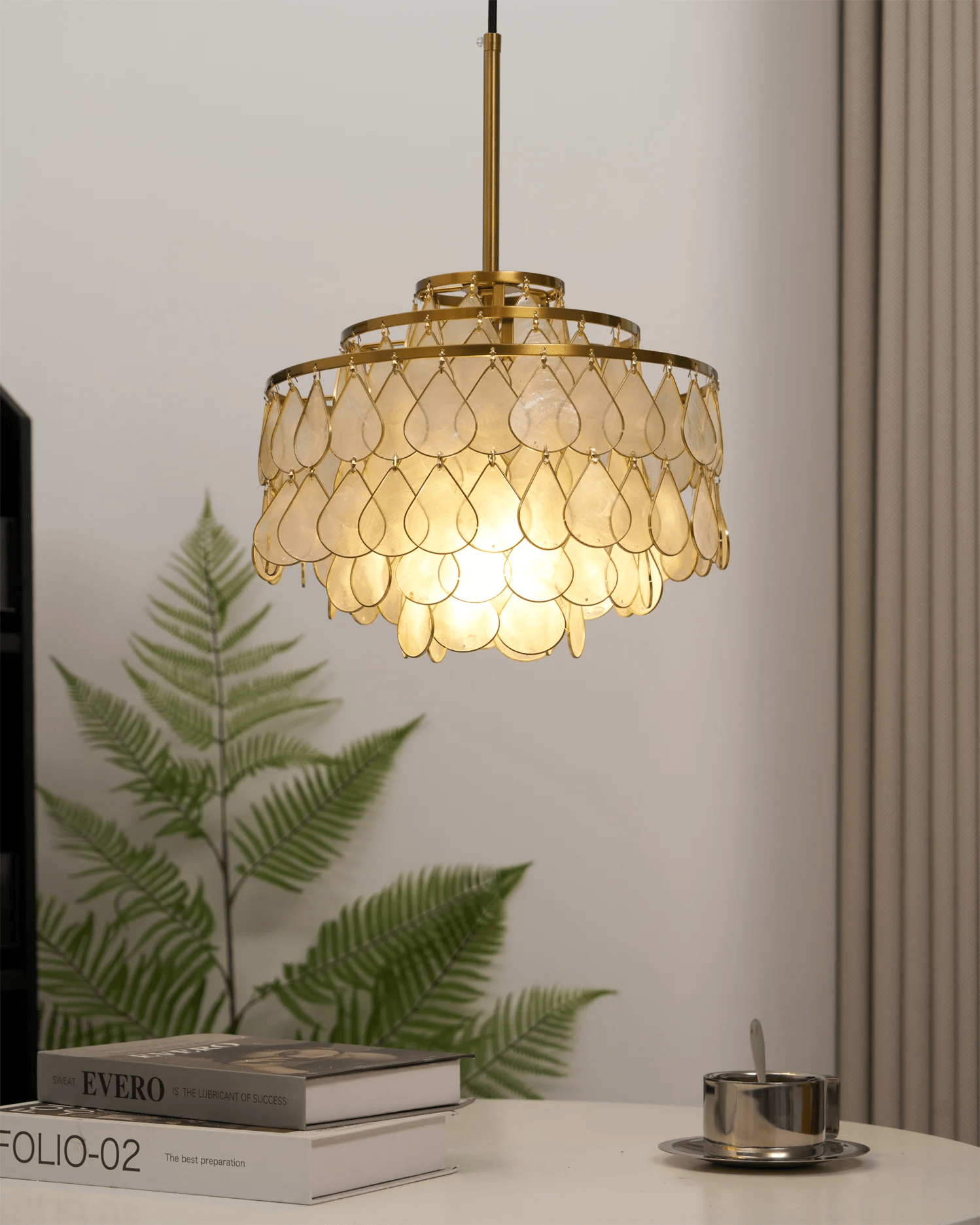 Teardrops Shell Chandelier