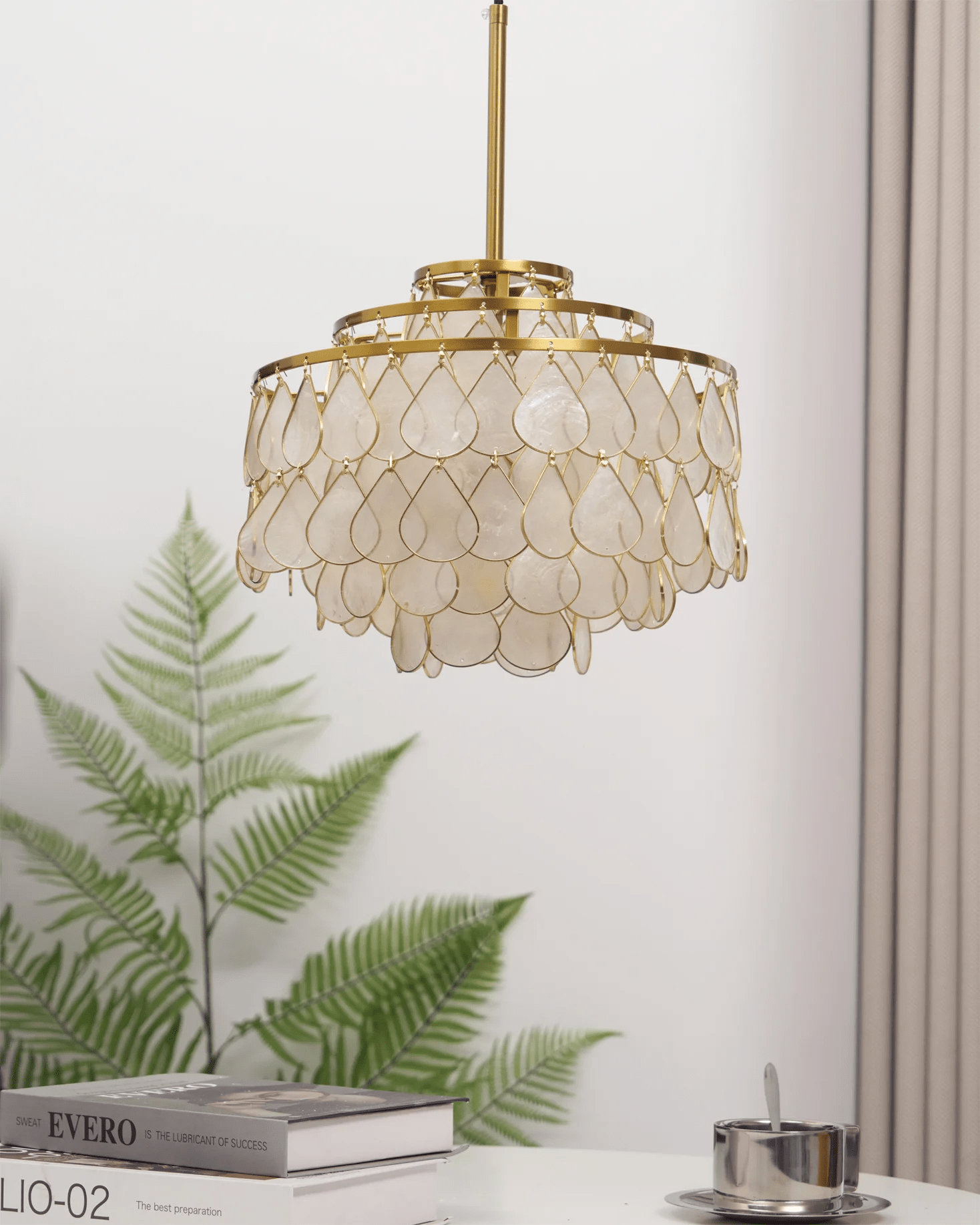 Teardrops Shell Chandelier