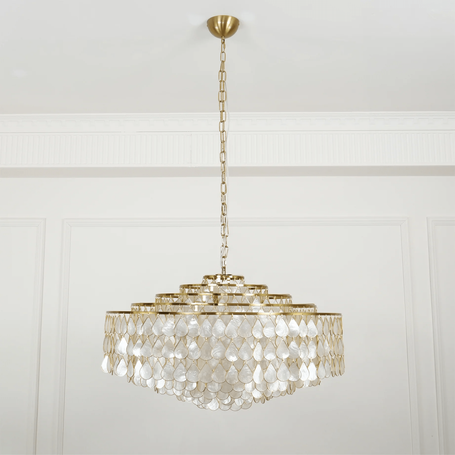 Teardrops Shell Chandelier