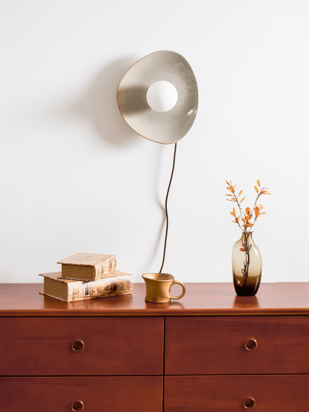 Pebble Disc Plug-in Wall Light