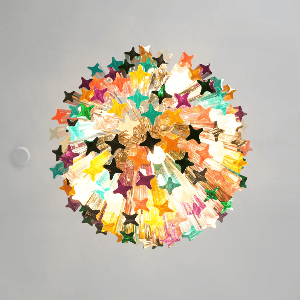 Prismatic Murano Colorful Chandelier