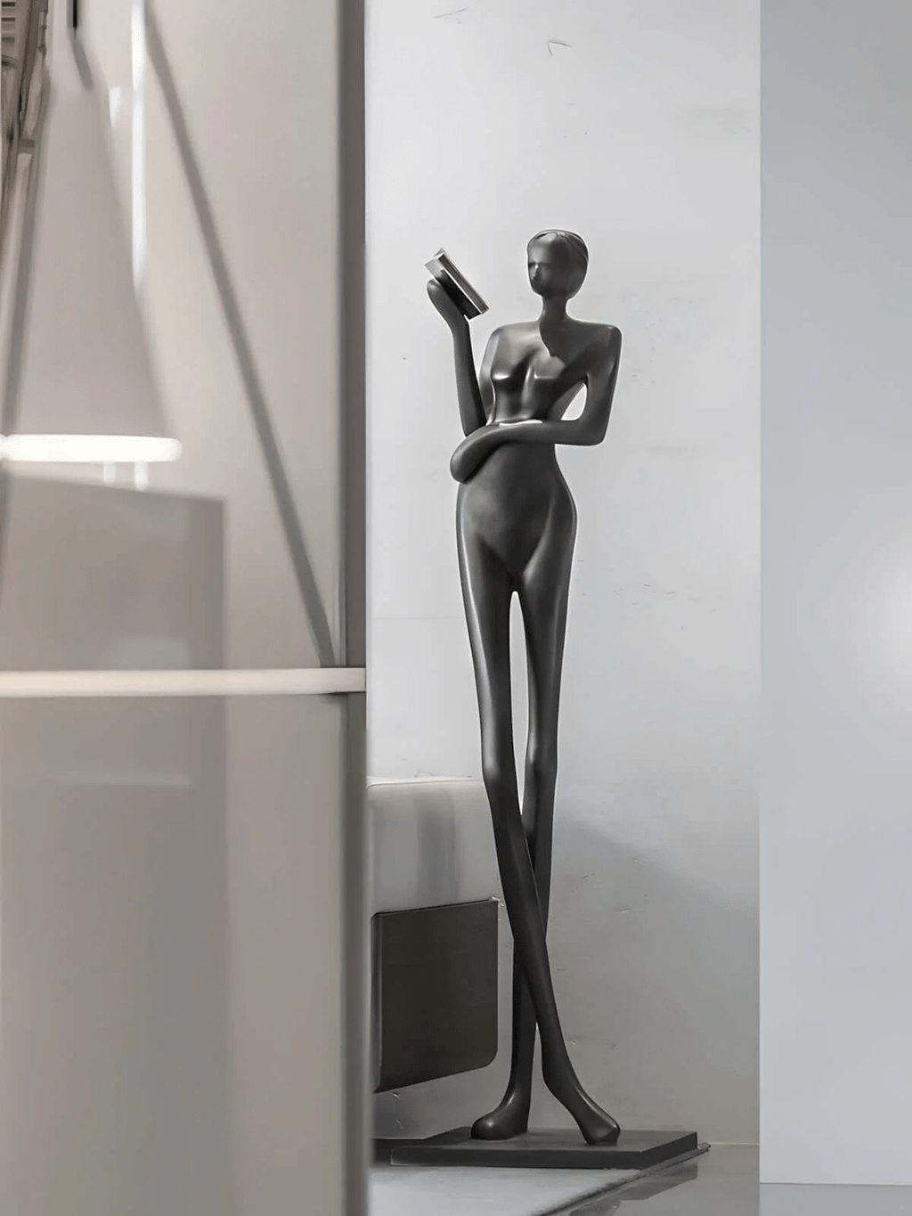 Graceful Reader Sculpture Ornaments