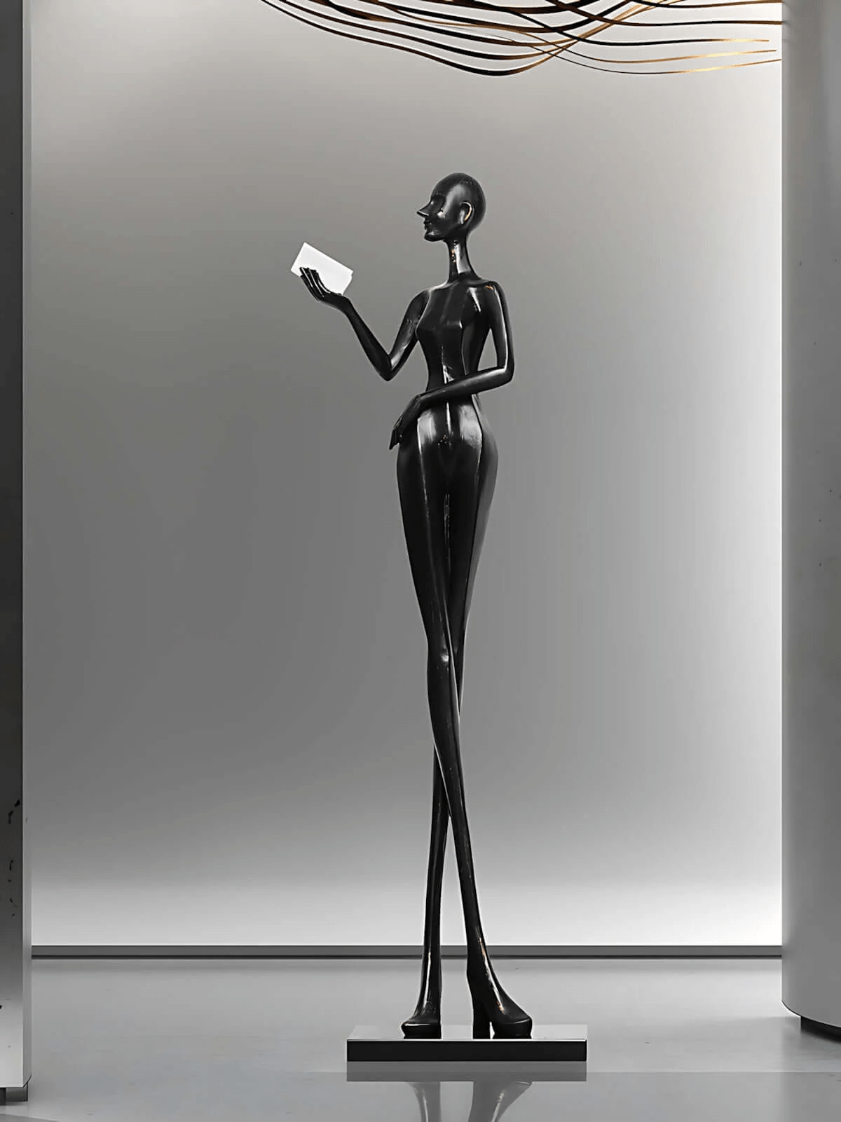 Elegant Lady Sculpture Ornaments