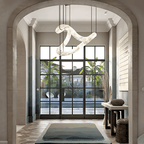 Ethereal Wave Alabaster Chandelier