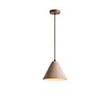 Solis Cone Travertine Pendant Lamp
