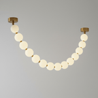 Pearl Glass Necklace Balls Chandelier