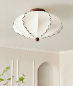 Calloped Edge Fabric Ceiling Light