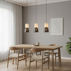 Textured Layered Glass Pendant Light