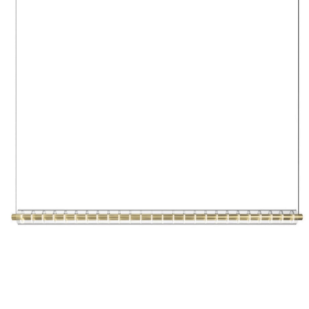 Golden Grid Linear Pendant Lamp