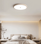 Textured Travertine Disk Ceiling Light