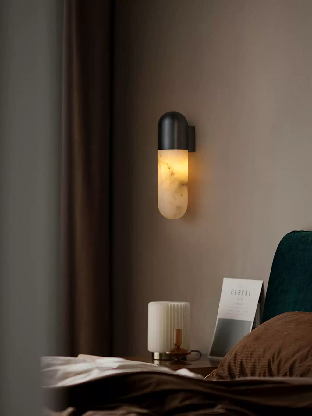 Capsule Alabaster Sconce