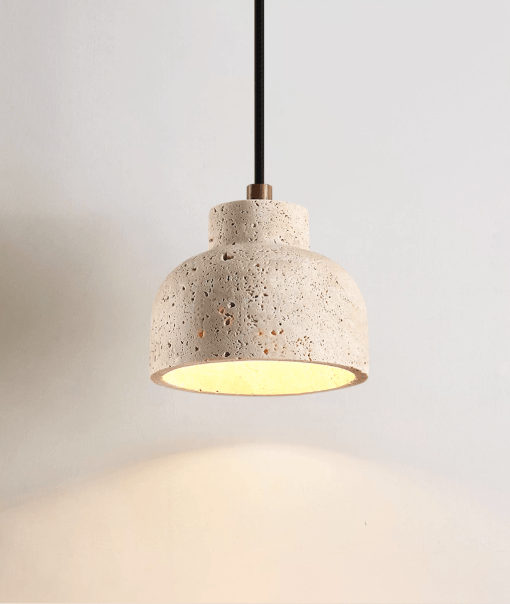Travertine Bell Pendant Lamp
