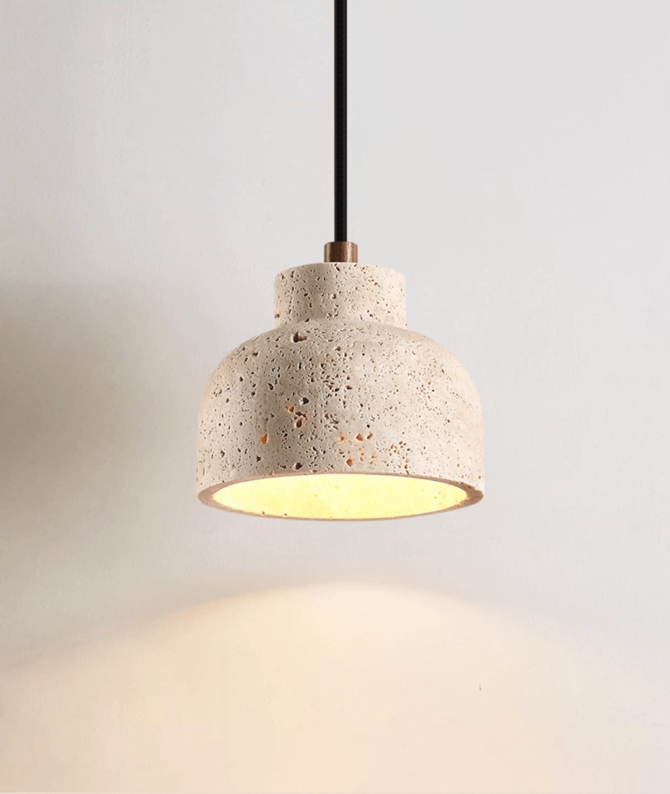 Travertine Bell Pendant Lamp
