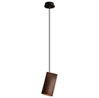 Nordic Tilted Wood Pendant Light