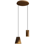 Nordic Tilted Wood Pendant Light