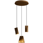 Nordic Tilted Wood Pendant Light