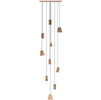 Nordic Tilted Wood Pendant Light