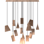Nordic Tilted Wood Pendant Light