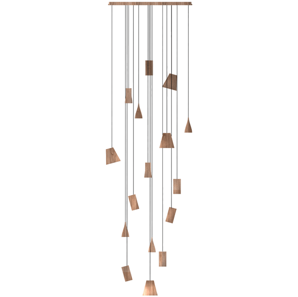 Nordic Tilted Wood Pendant Light