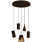 Nordic Tilted Wood Pendant Light
