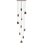 Nordic Tilted Wood Pendant Light