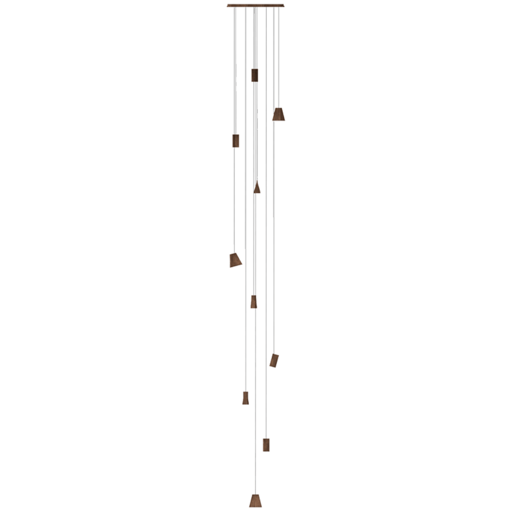Nordic Tilted Wood Pendant Light