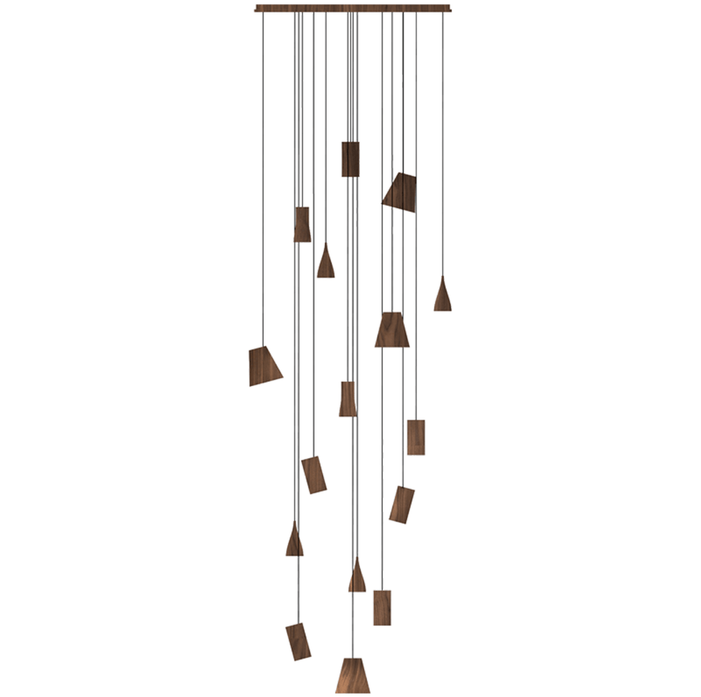 Nordic Tilted Wood Pendant Light