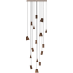 Nordic Tilted Wood Pendant Light