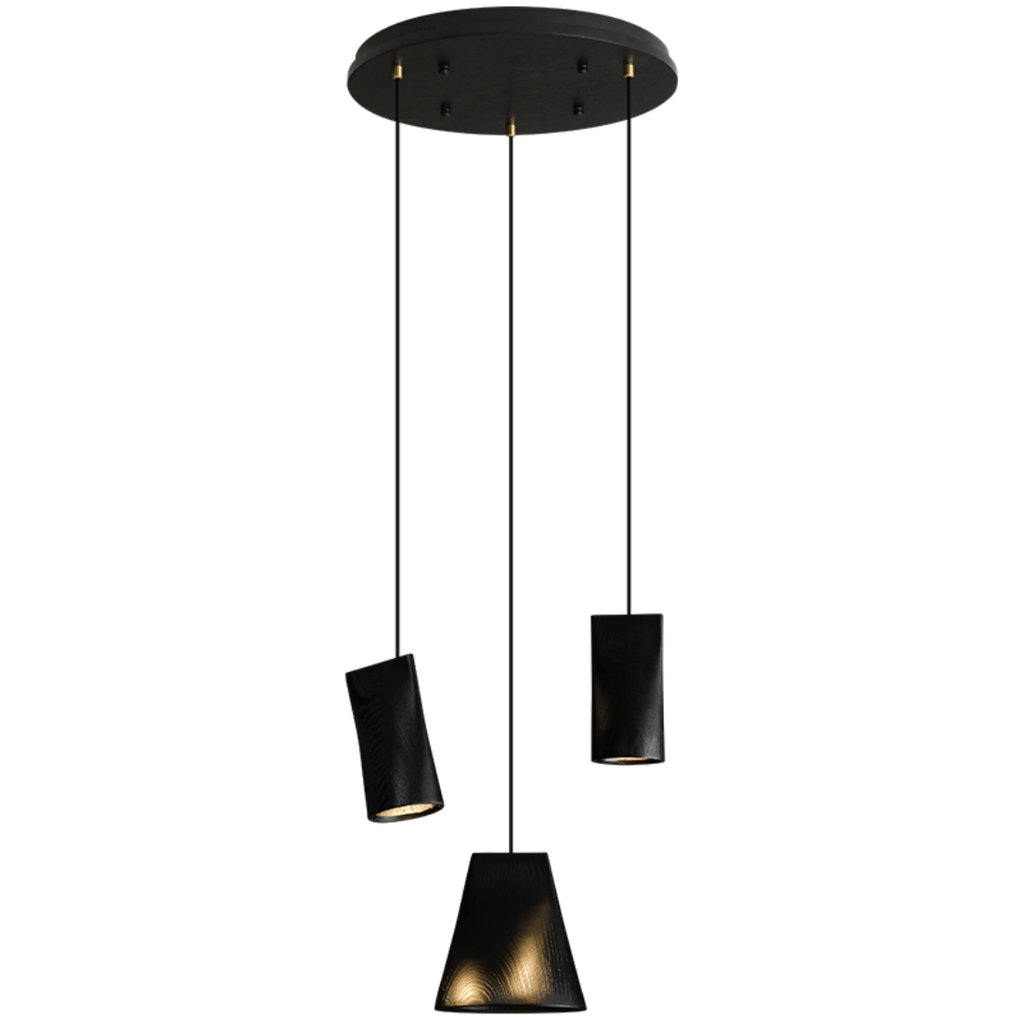 Nordic Tilted Wood Pendant Light