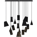Nordic Tilted Wood Pendant Light
