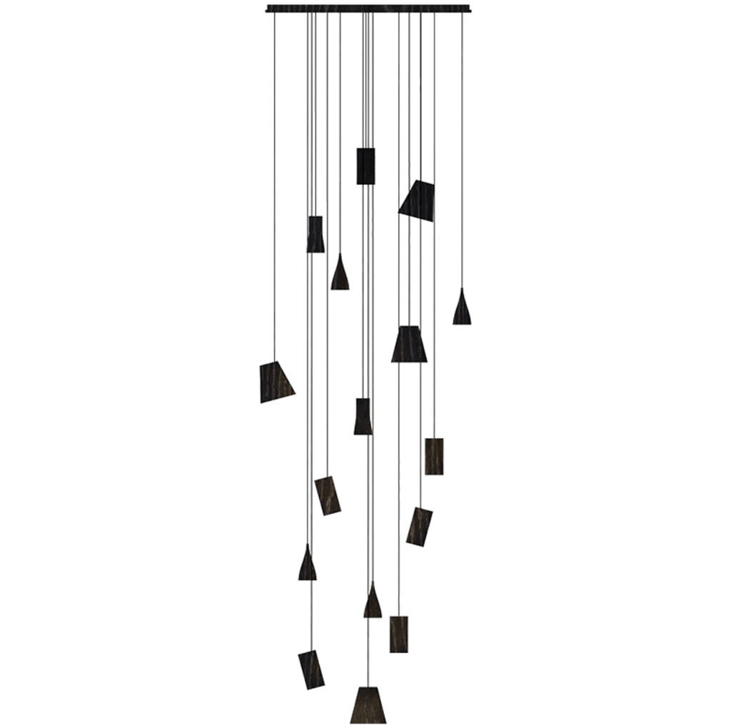 Nordic Tilted Wood Pendant Light