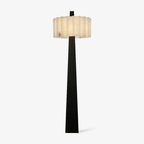 Origami Pleat Alabaster Floor Lamp