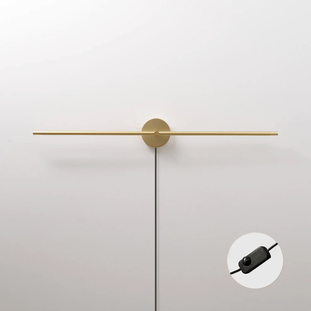 Minimalist Linear LED Plug-in Wall Lamp