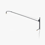 Black Long Arm Wall Lamp
