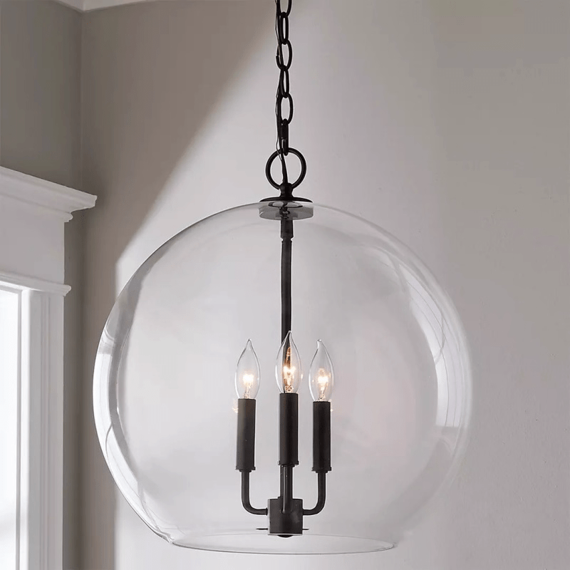 Lysander Clear Globe Pendant Lamp