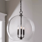 Lysander Clear Globe Pendant Lamp
