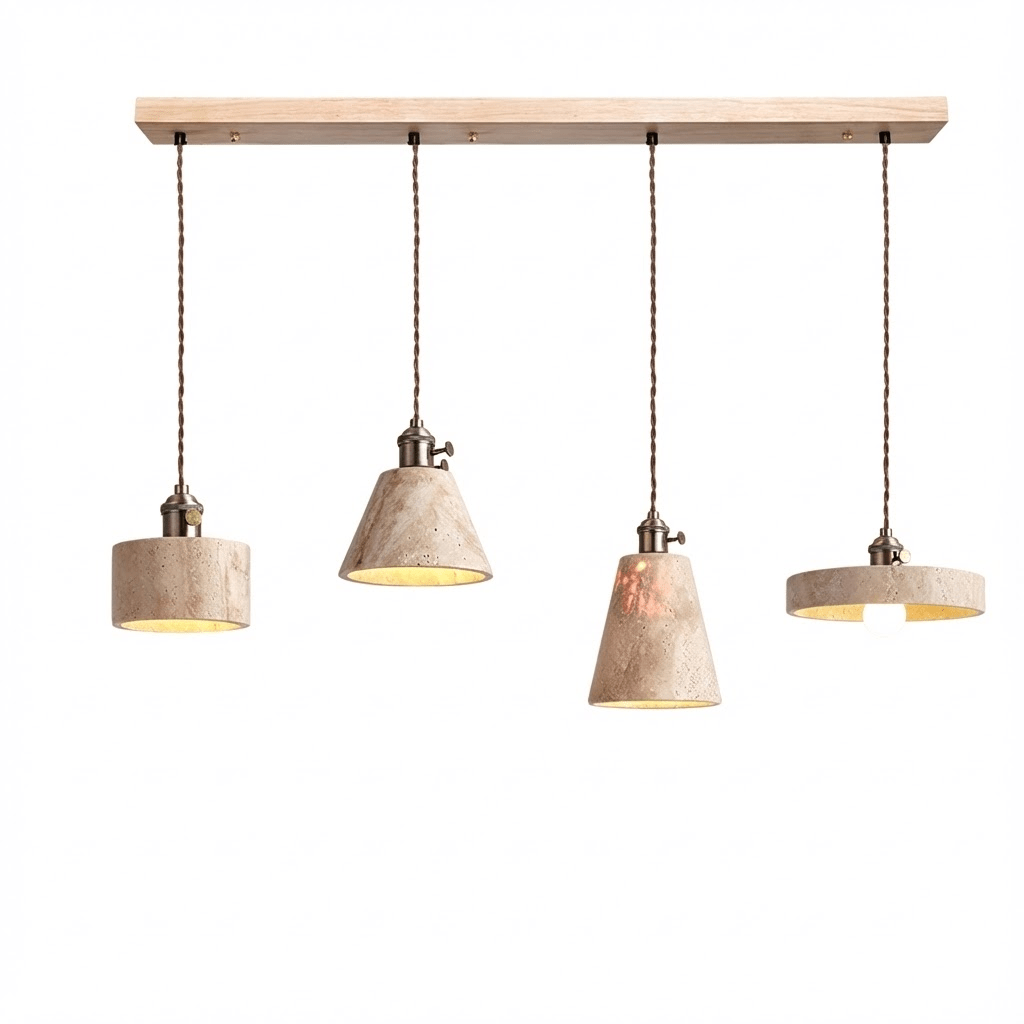 Terraform Travertine Pendant Light